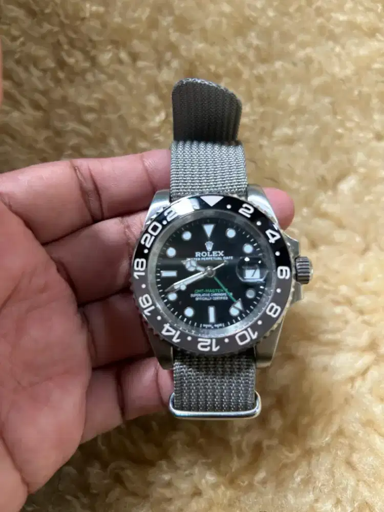Rolex gmt master ll ceramic bruce wayne head only premoum rehaut