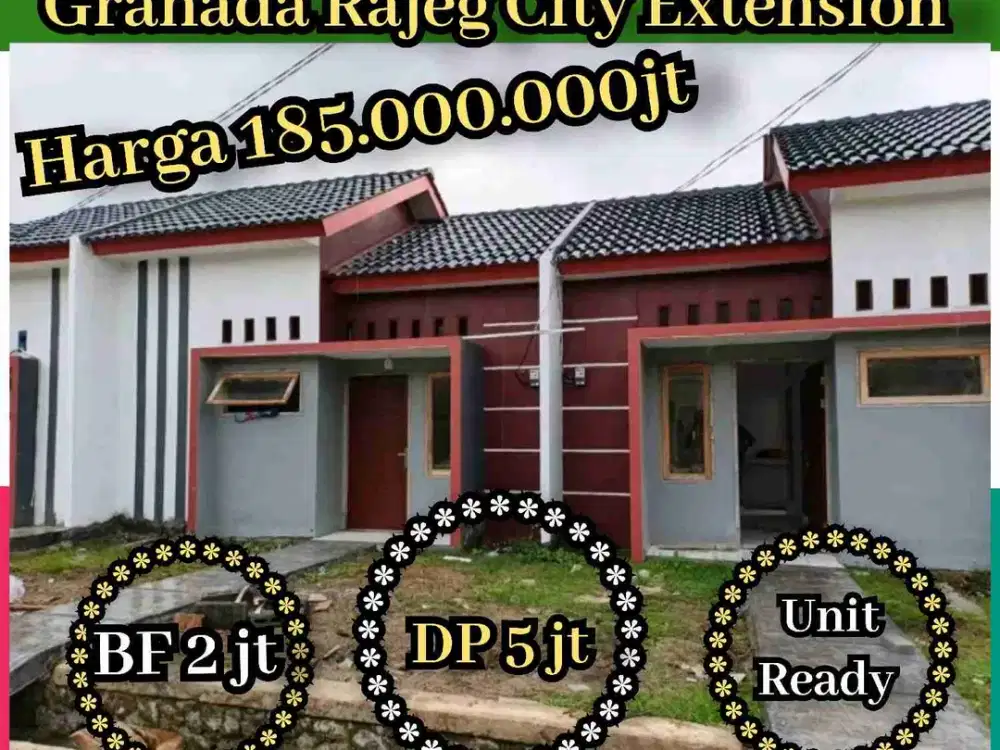 Granada Rajeg City, Unit Ready,DP Ckp 5 jt, Angsuran Flat ±1,2 jt Sampai Lunas