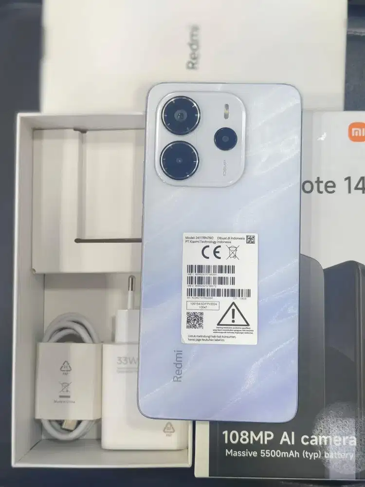xiaomi Note 14 8/128 fullset no minus