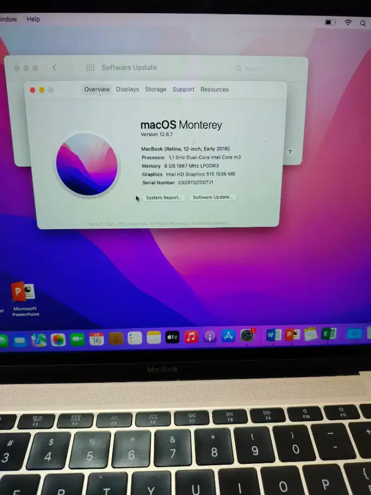 Macbook retina 12inc early 2016