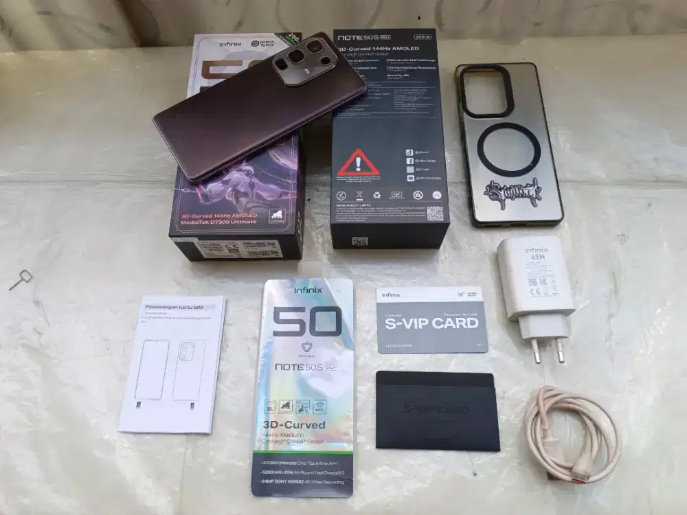 Infinix note 50s 8/256 dimensity 7300 lengkap segel garansi ttbt