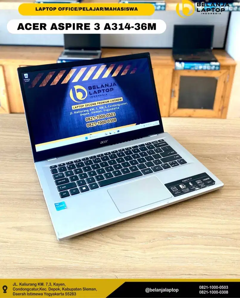Acer Aspire 3 A314-36M/intel i3 N305/8GB/512GB/TERMURAH!!
