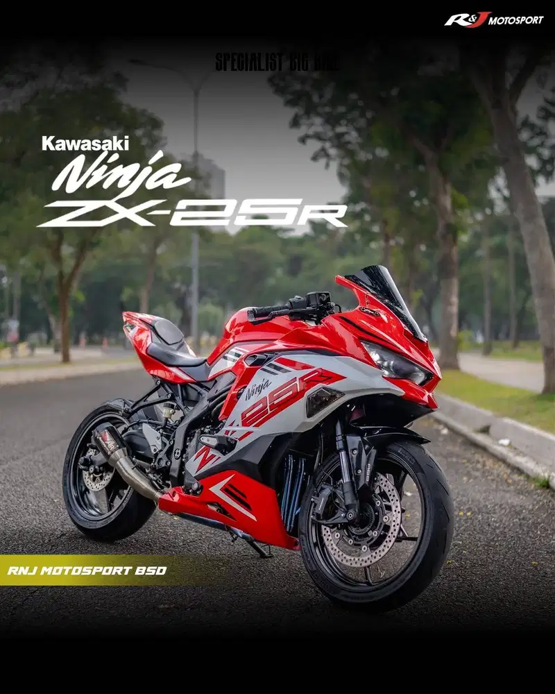 Kawasaki ZX25R ZX 25 R Nik 2022 Warna Merah KM 16.000an