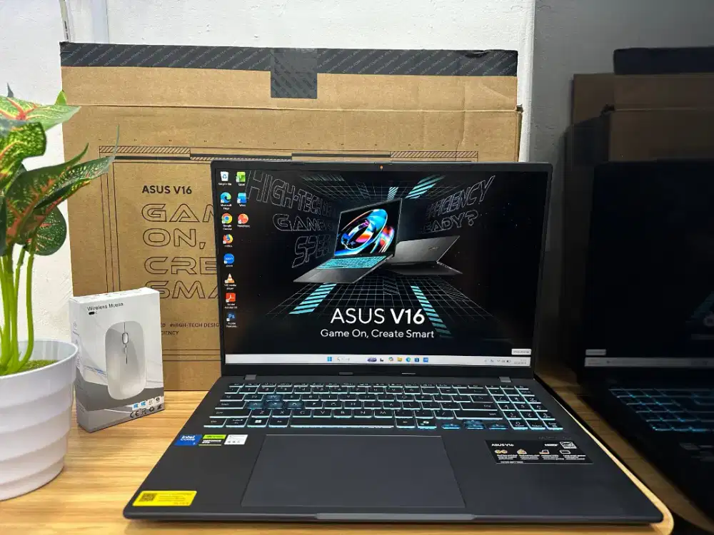 Asus V16
Intel Core 7 240H
RAM 16GB/SSD 512GB
RTX 4050 6GB