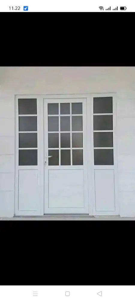 Jual kusen pintu satu dan pintu dua dari bahan aluminium dan kayu