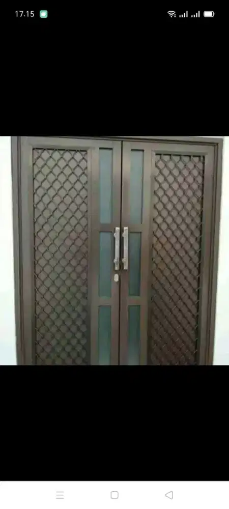 Jual kusen pintu satu dan pintu dua dari bahan aluminium dan kayu