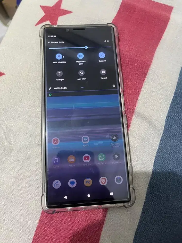 sony xperia 1 6/64gb all normal all op au putih