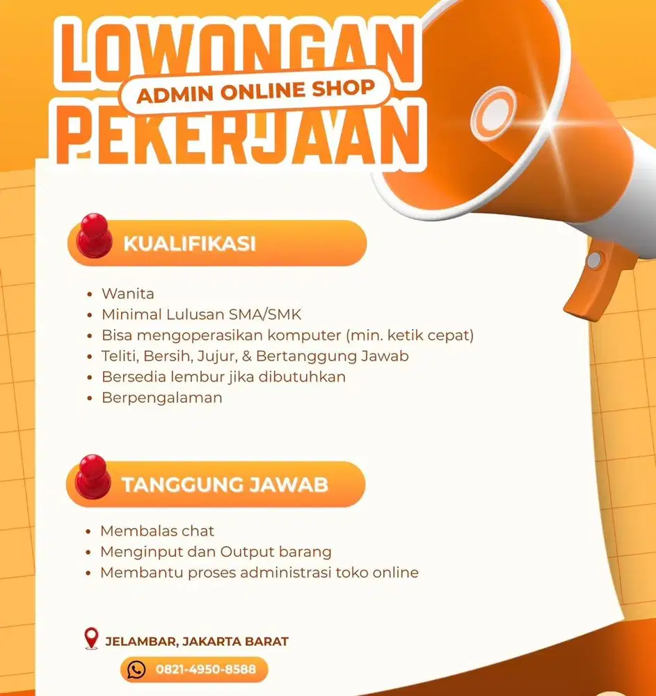 Loker Admin Online Shop