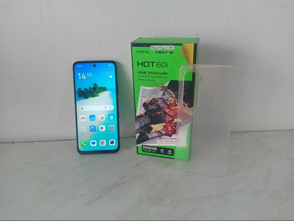 HP Second Infinix Hot 60i Helio G81 Ultimate IPS Resolusi HD+