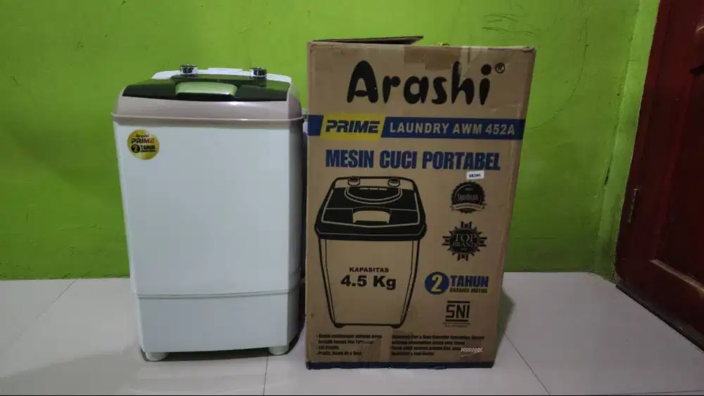 Mesin Cuci Mini Portable Arashi AWM 452A – 4.5 kg