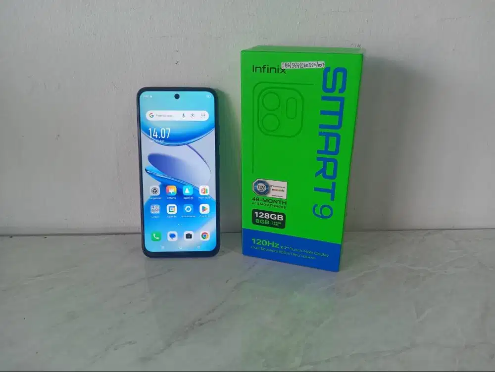 HP Infinix Smart 9 Helio G81 4+4/128 Normal Mulus Siap Pakai