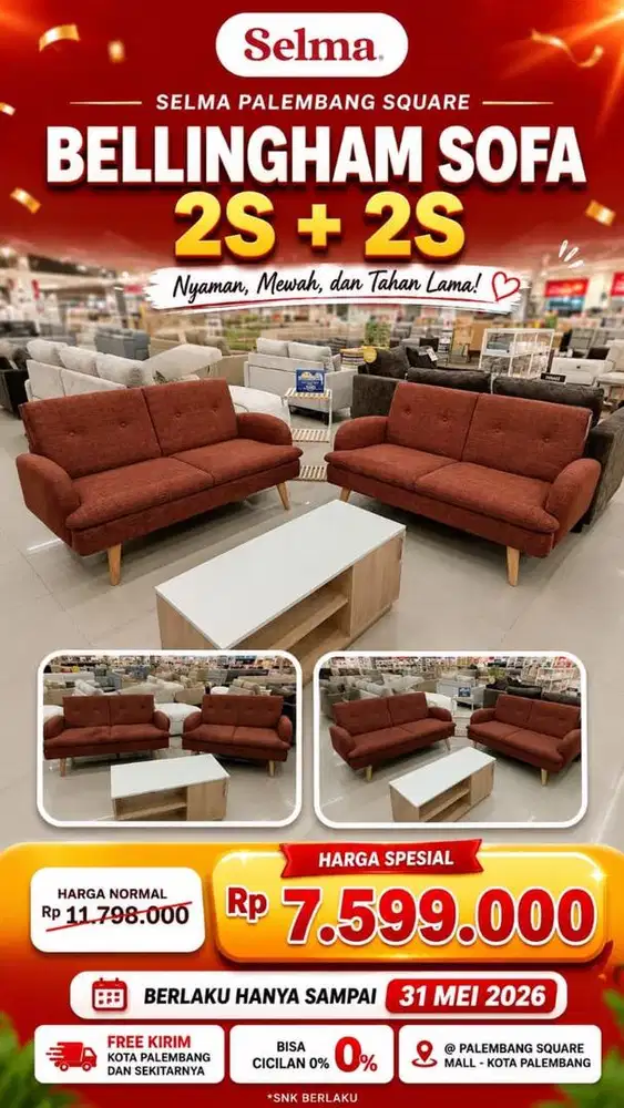 Promo Cicilan By Homecredit Sofa Set Ruang Tamu
