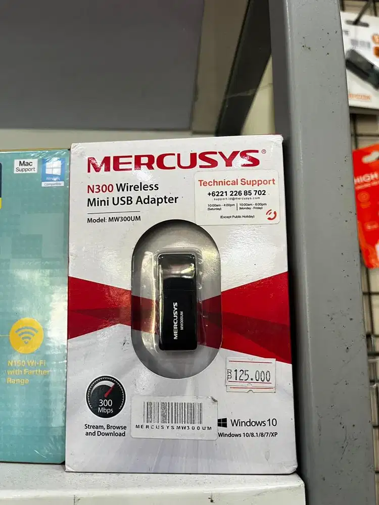 USB WiFi Adapter Mercusys MW300UM N300 300Mbps Baru Segel