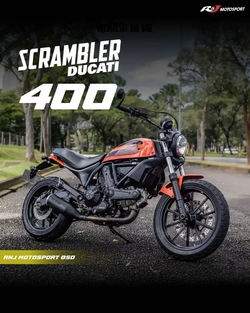 Ducati Scrambler 400 Nik 2016 Knalpot Smoke Garage