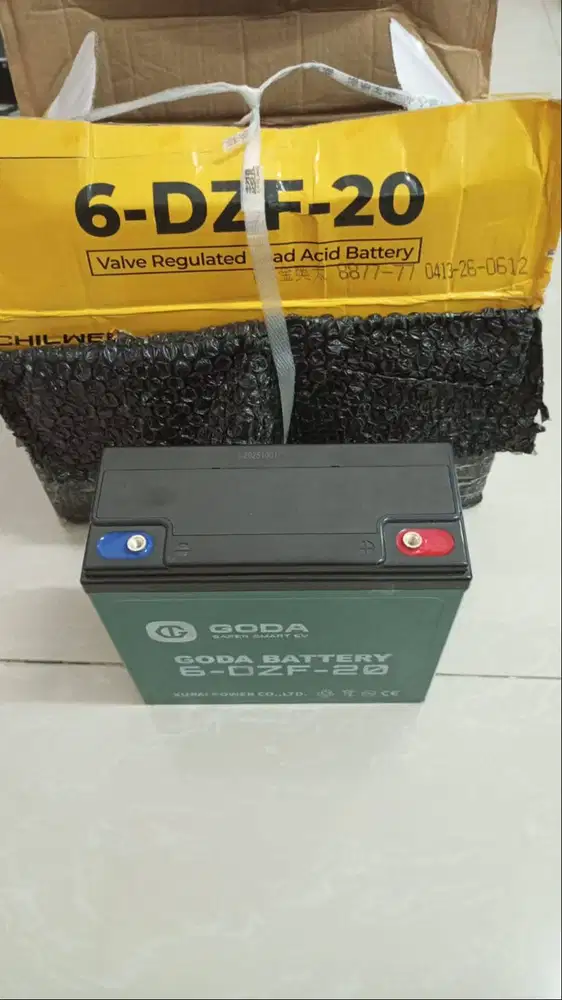 JUAL CEPAT! Paket Baterai SLA GODA 6-DZF-20 (12V 20Ah) – 5 PCS