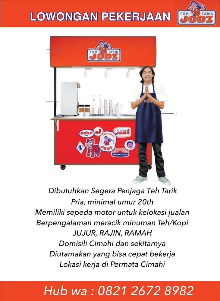 Lowongan kerja dicari penjaga teh tarik