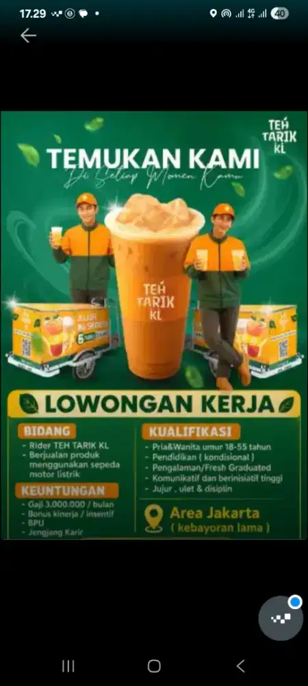 Penjual Teh keliling