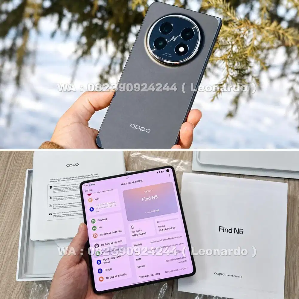 Oppo Find N5 Fold 16/512 Garansi Resmi Oppo Indonesia ( Termurah! )