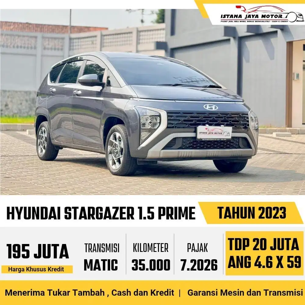 [FREE BBN] Hyundai Stargazer Prime IVT Captain Seat 2023
