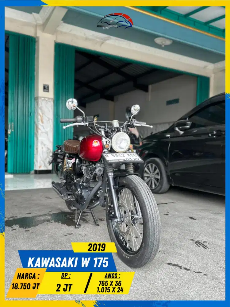 KAWASAKI W 175 CAFE 2019 NEGO TIPIS BOLOH HIKMAH MOTOR KEPUH MALANG