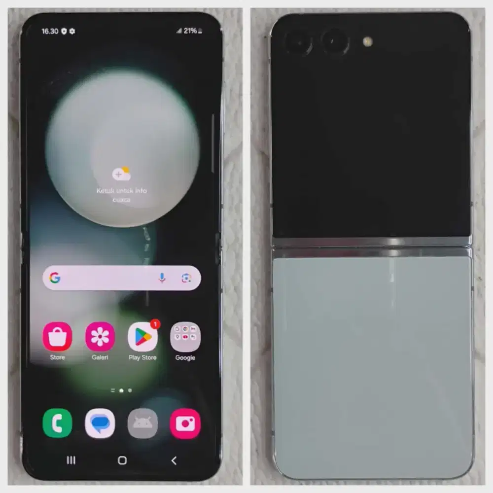 SAMSUNG Z FLIP 5 RAM 8/256 ORI SEIN FULLSET MULUS NO MINUS