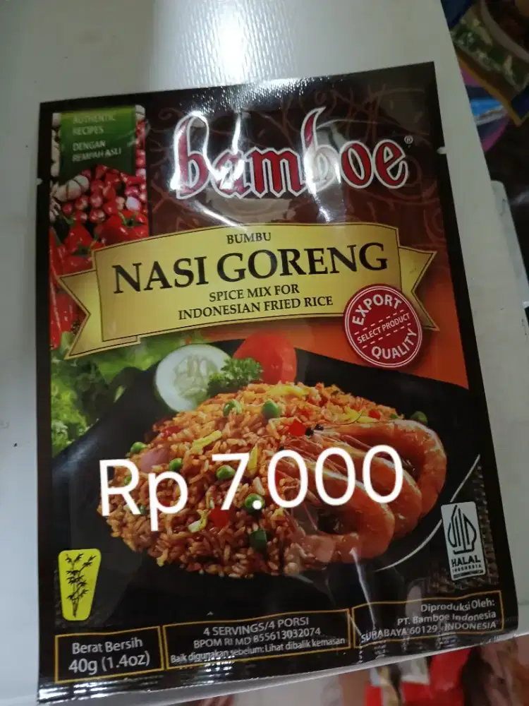 Bumbu nasi goreng merk BAMBOE 40 g super murah di Tigaraksa