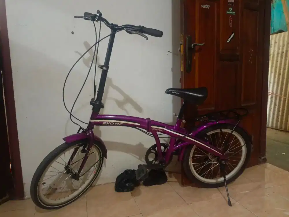 Sepeda lipat exotic 7 speed, 20 inch