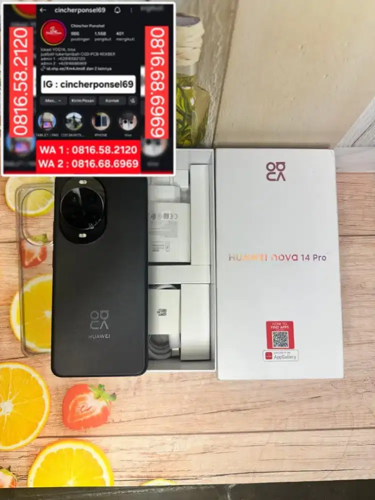 Jual hp likenew Huawei Nova 14 Pro 5G 12/512 istimewa siap pakai