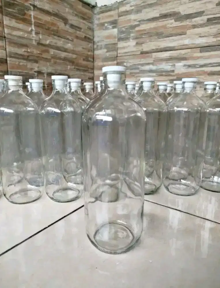 Jual botol tabung kaca 1 liter untuk jualan bensin eceran dan jamu