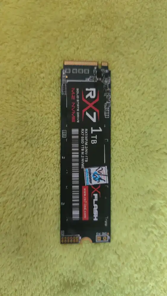 RX7  NVME M.2 kapasitas  1 TB