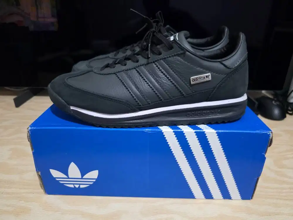 Adidas SL 72 RS JR8767 Leather GreySix Core Black Cloud White Original
