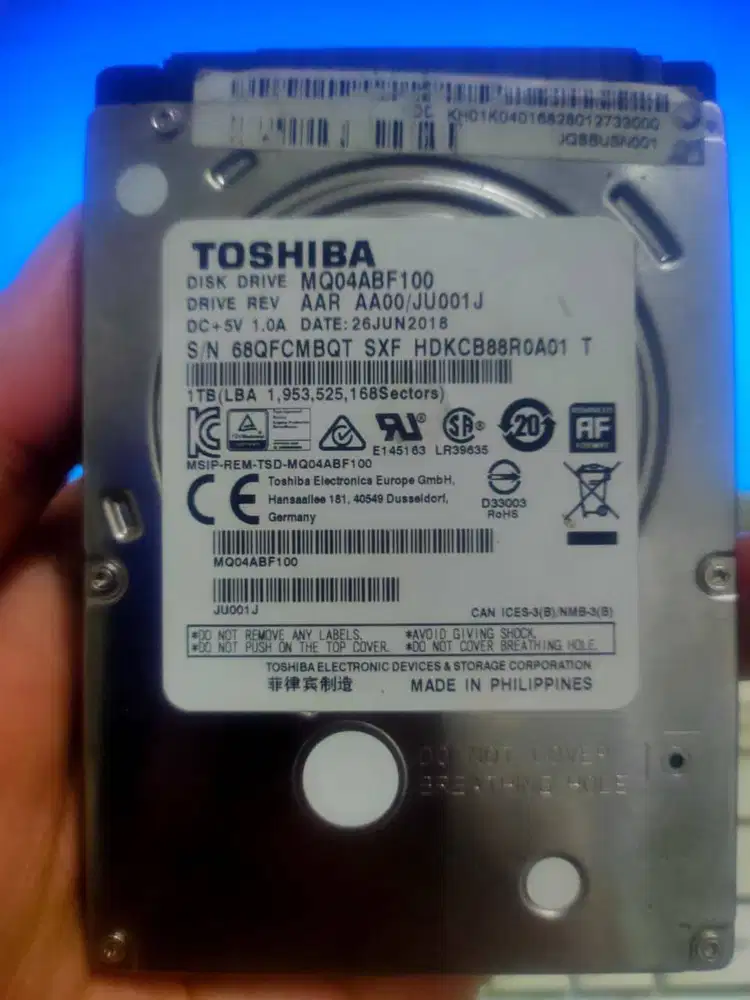 HDD LAPTOP TOSHIBA 1TB [FULL GAMES PC]