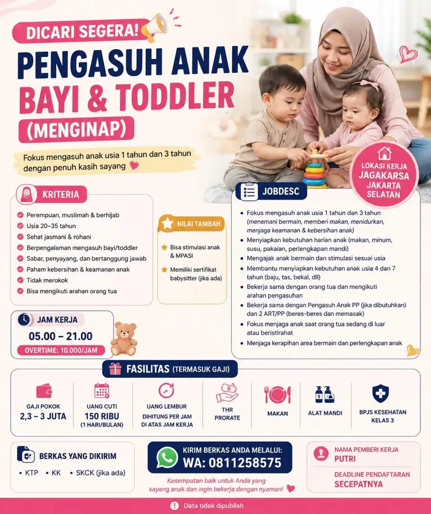 Loke pengasuh Anak (Urgent siap berangkat)