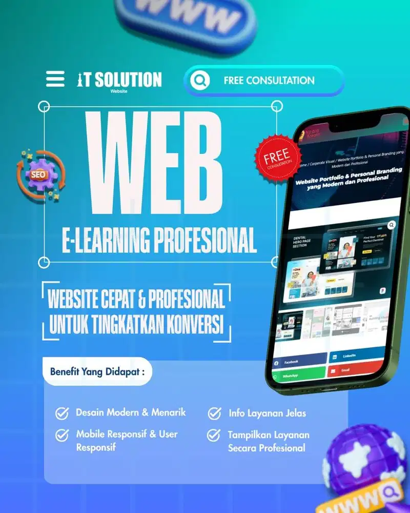 Pembuatan Website E-Learning Sekolah Profesional