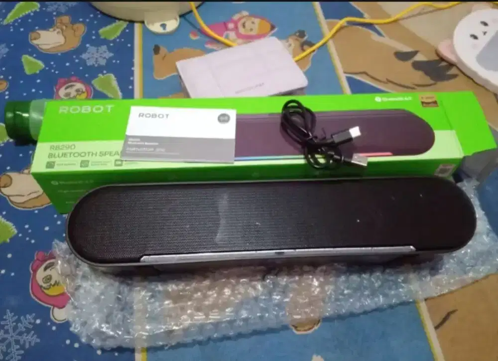 SPEAKER BLUETOOTH ROBOT SUARA JERNIH & BASS MASIH BARU HANYA BUKA DUS
