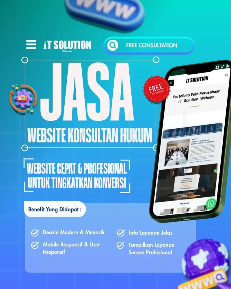 Pembuatan Website Konsultan Hukum dan Pengacara Profesional