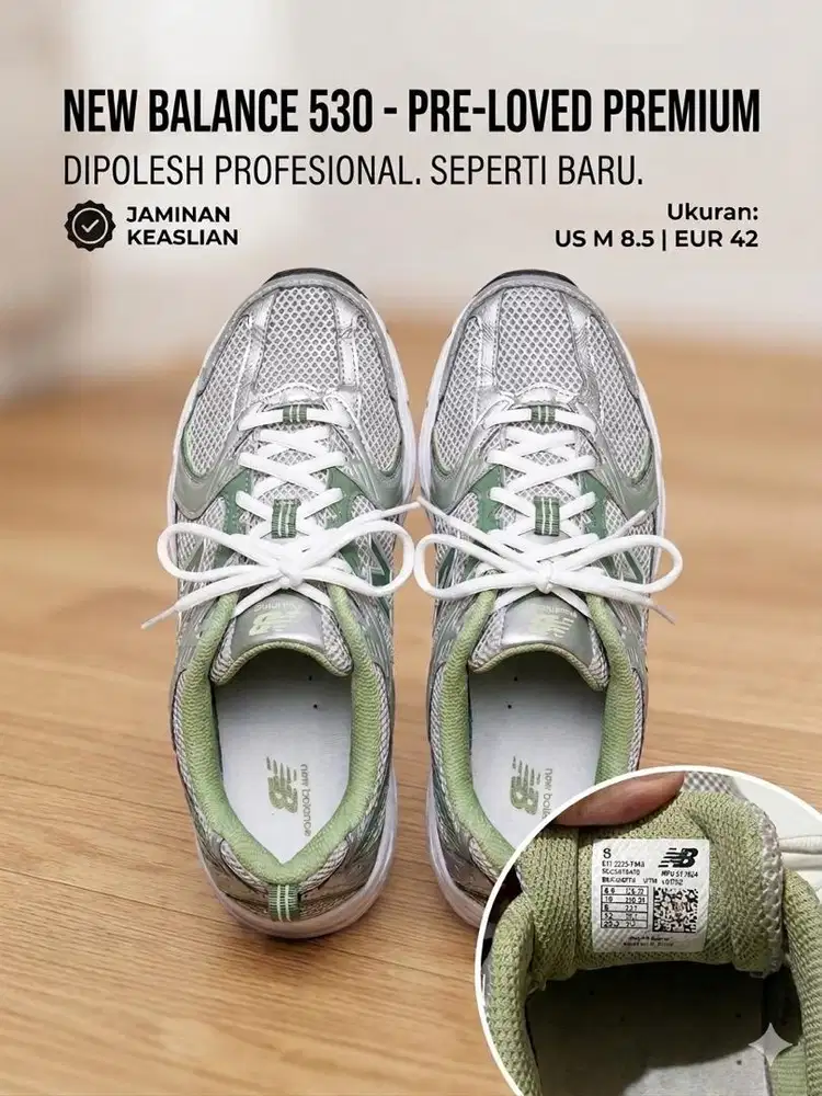 Sepatu Bekas New Balance 530 Original Mulus - Ukuran EUR 42 / US 8.5
