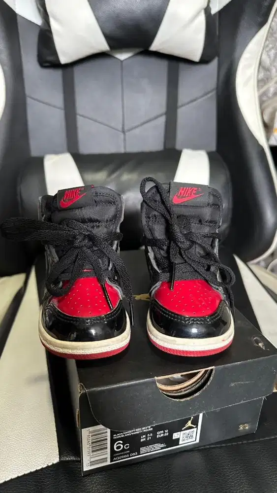 Air Jordan Retro High Patent Bred Murah BU