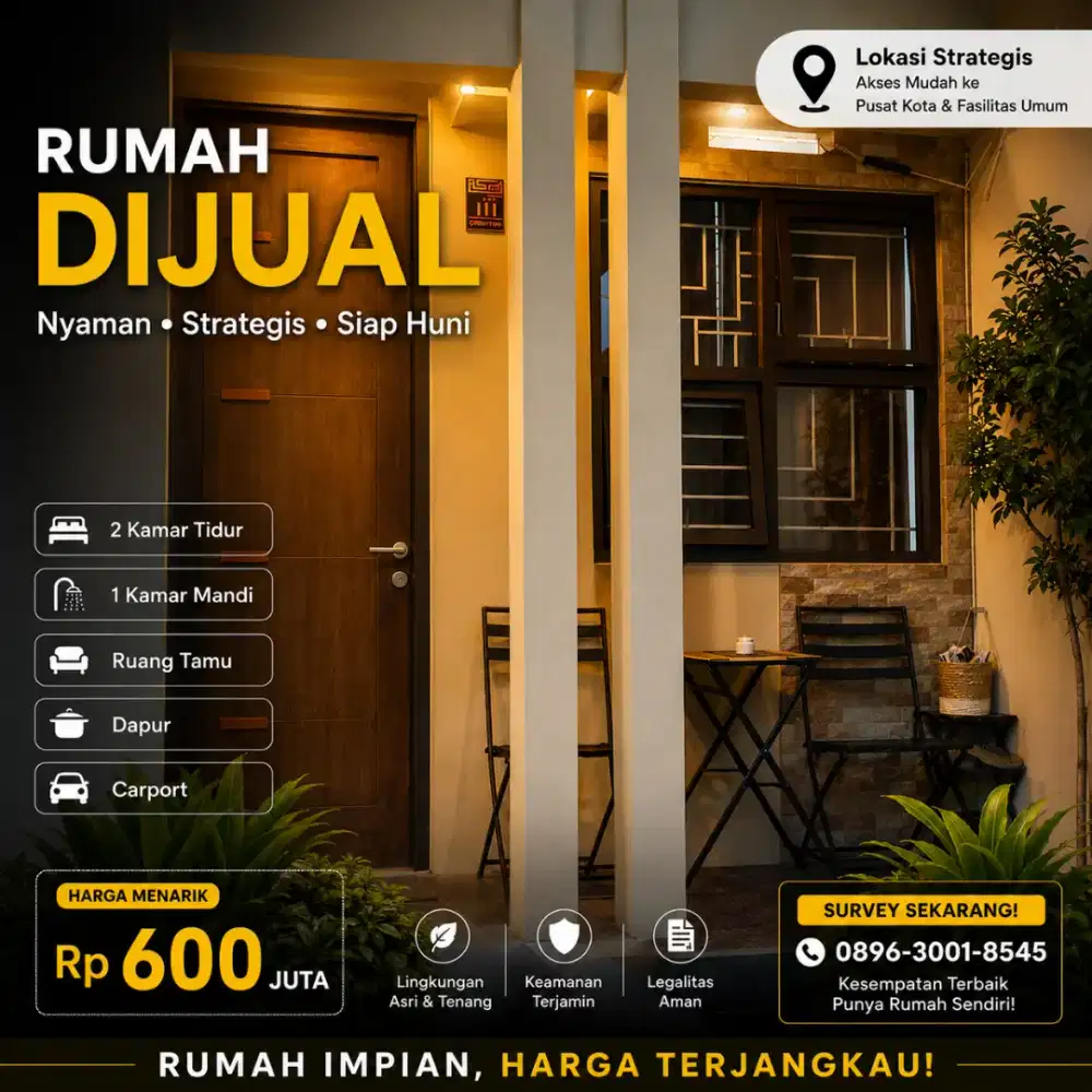 Dijual Cepat Rumah Tinggal Huni