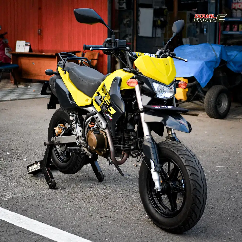 KAWASAKI KSR 110 2015 KUNING MINI SUPER SPORT BIKE