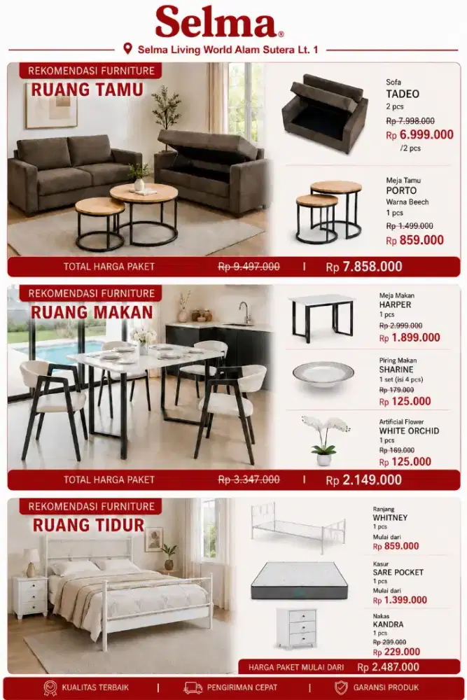 Paket furniture murah