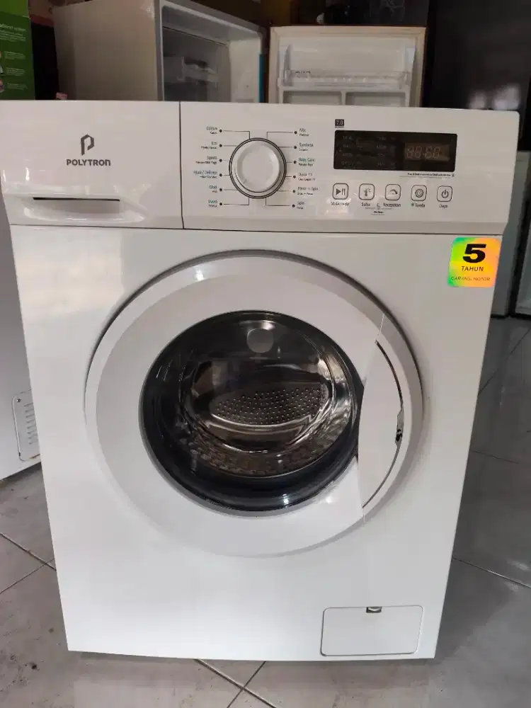 Mesin cuci Polytron 1tabung Frontloading 7kg istimewa like new