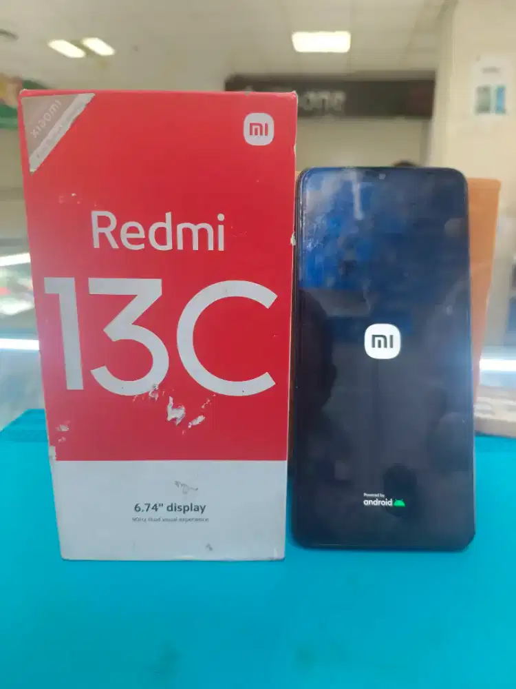 Jual handphone second Xiaomi redmi 13c.6/128gb(Nfc)Kondisi normal