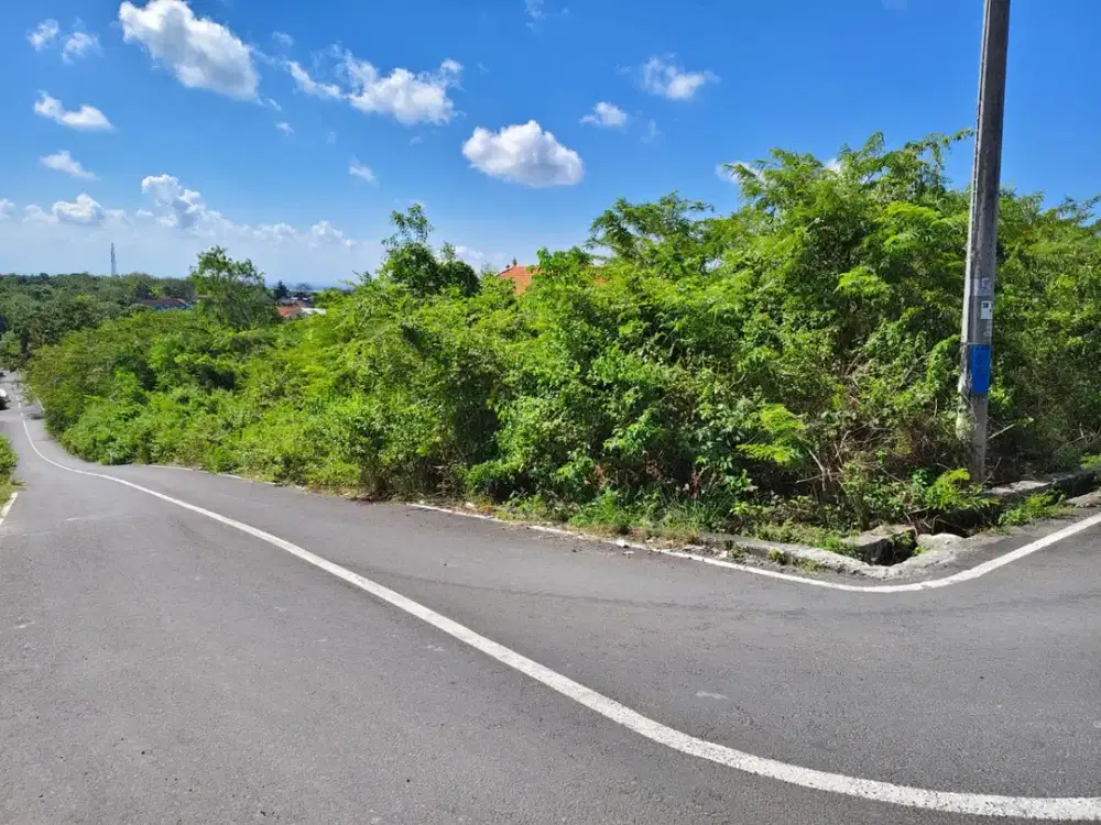 tanah view laut dan gunung di kampial nusa dua,lokasi hook,lingk.villa