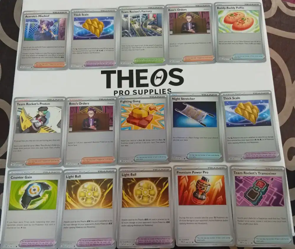 Kartu Pokemon Trainer dan Basic Holo