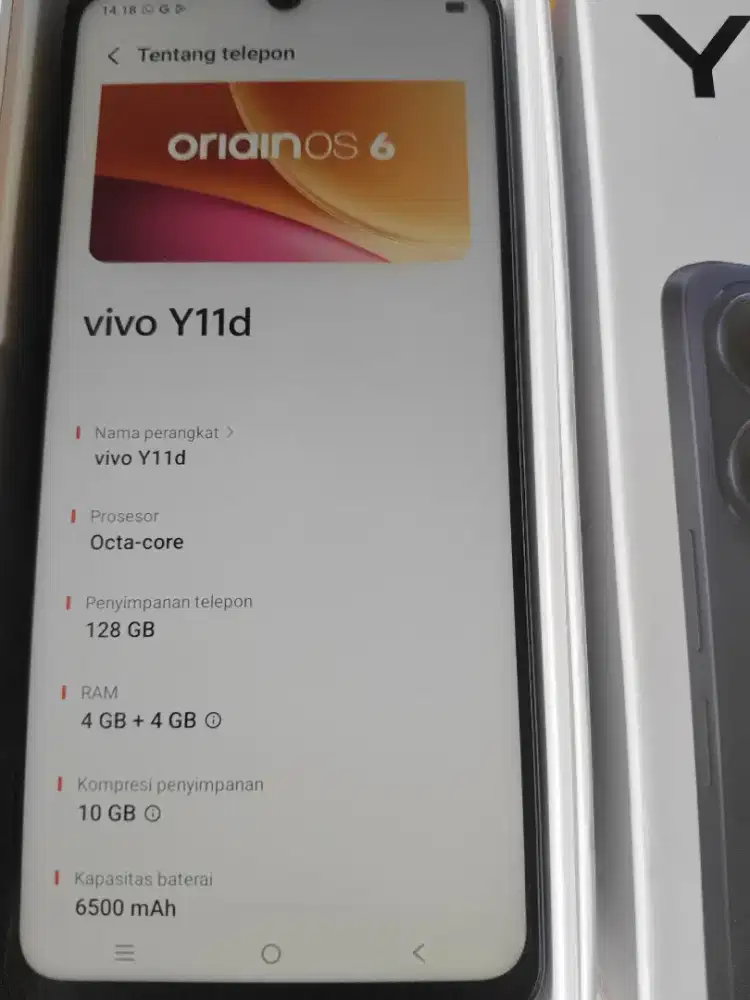 Vivo y11d like new mulus