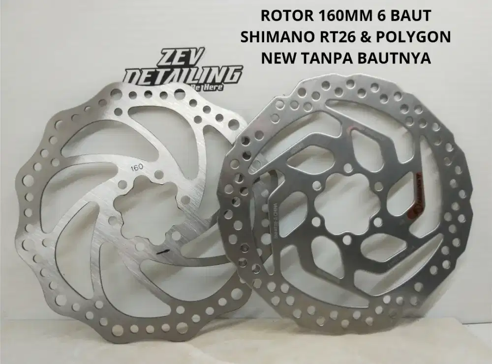 ROTOR 160MM RT26& POLYGON TANPA BAUT