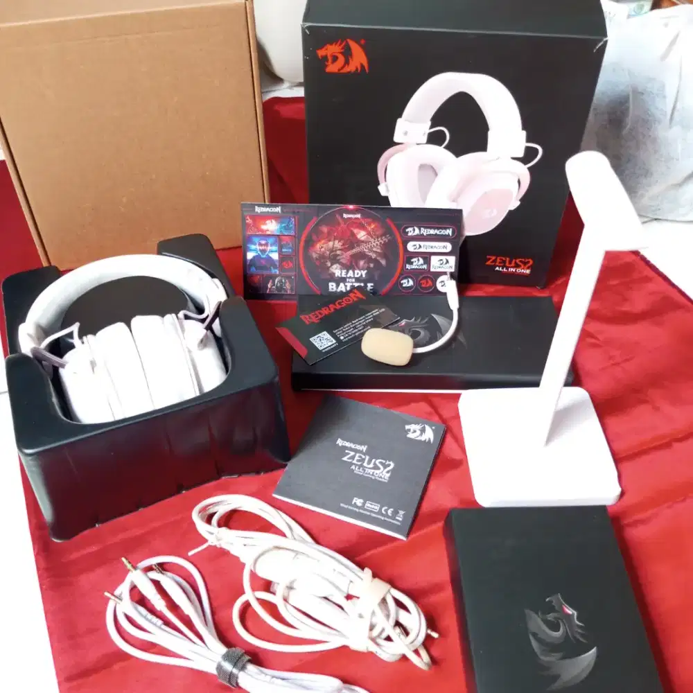 Dijual Cepat Headset Red dragon Zeus2 all in one Fullset