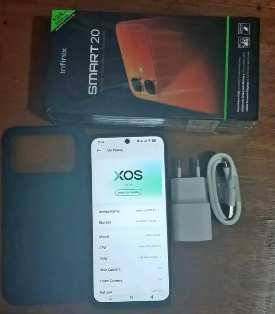 Infinix Smart 20 4/128gb Baru Pakai 1 Mingguan