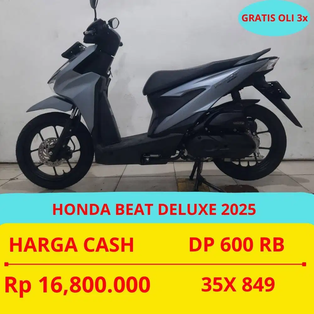 HONDA BEAT DELUXE 2025 DP MURAH 600 RIBU GUYS